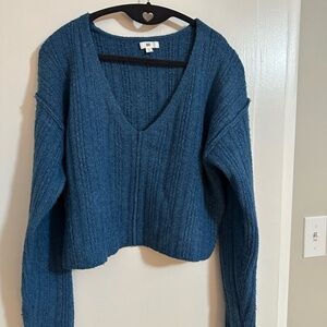 BP Deep Blue V-Neck Women's Sweater size small from Nordstrom